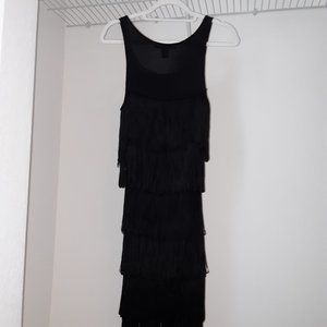Black Fringe Dress